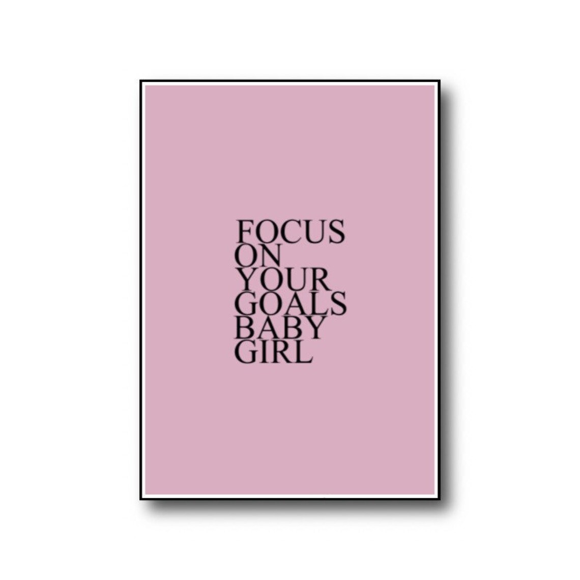 Focus On Your Goals Art Print, Motivational Quote - Image 5