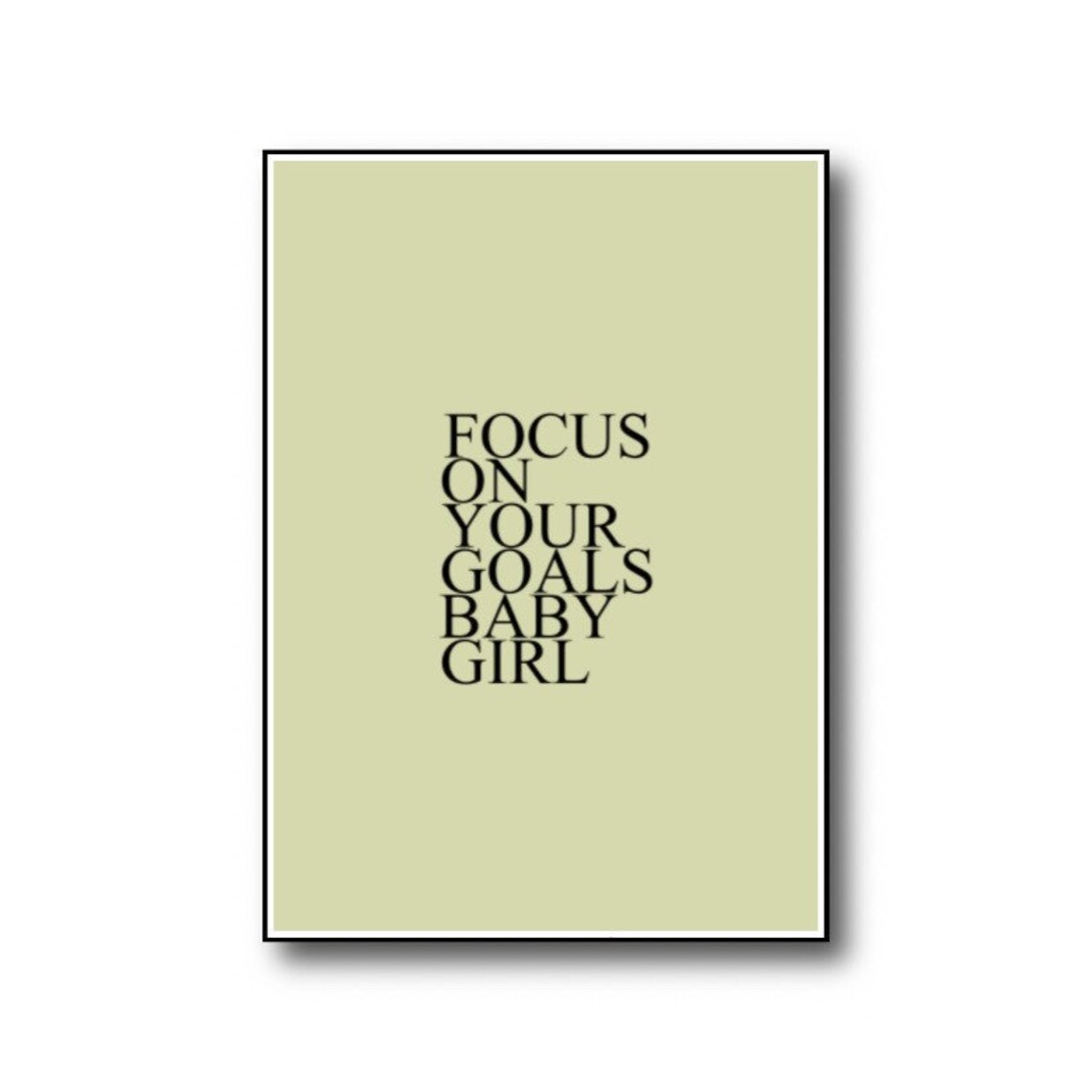 Focus On Your Goals Art Print, Motivational Quote - Image 3