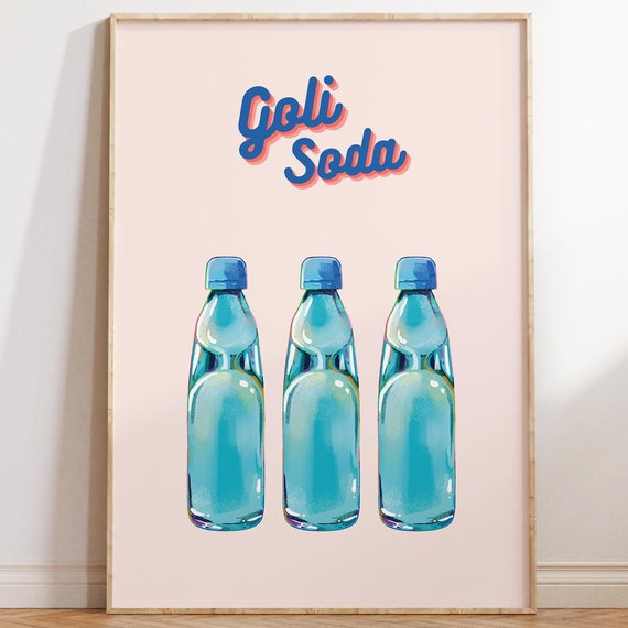 Goli Soda Art Indian Food Art Indian Street Food Indian Art Indian Kitchen Art Desi Restaurant Art Housewarming Gift Dining Wall Art