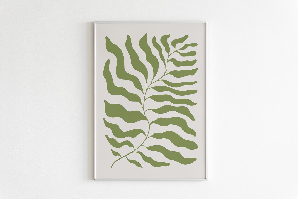 Plants Print Matisse Print Minimalist Art Wall Art Wall Art Instant Art Collection Art