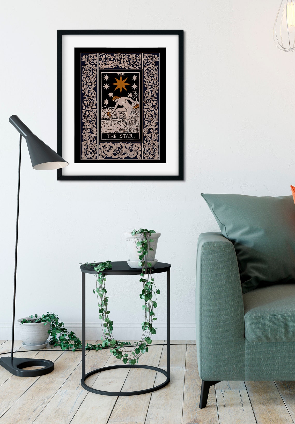Vintage Star Tarot Poster, Art Deco Tarot - Image 2