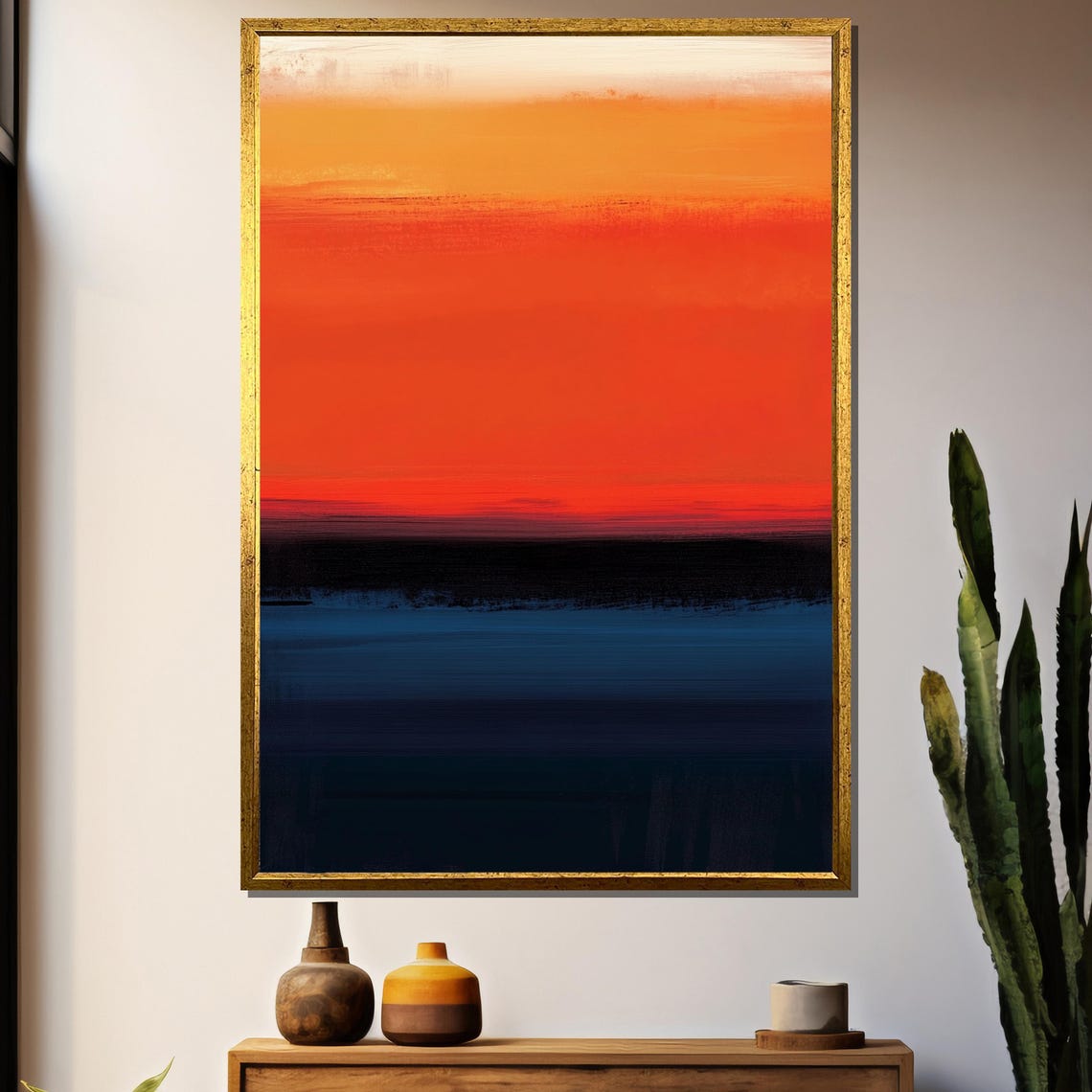 Mark Rothko Abstract Sunset Color Field, Art Print