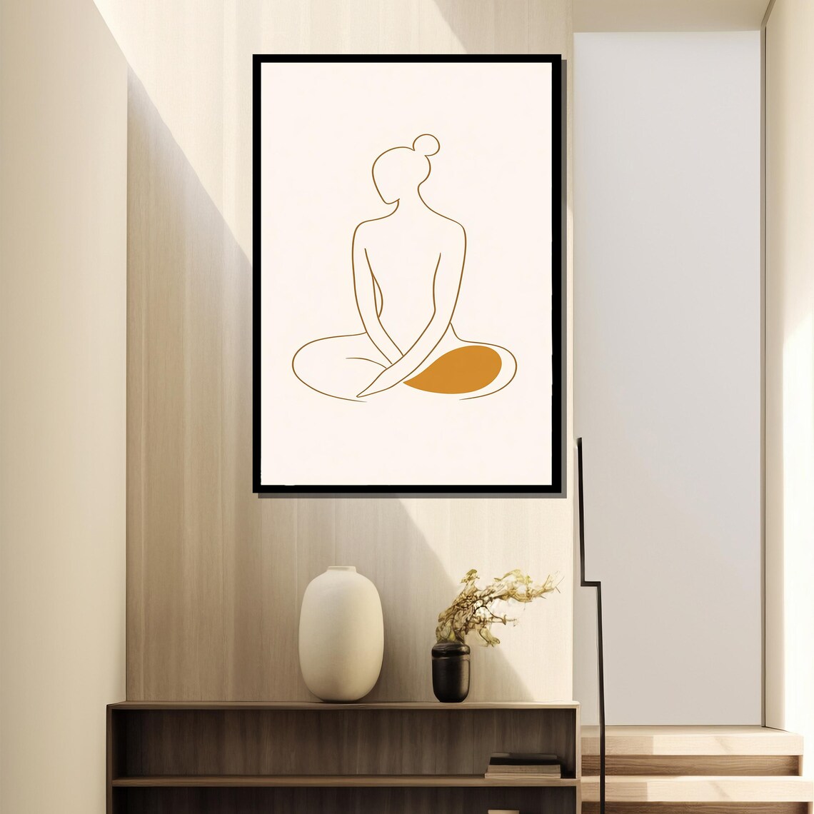 Abstract Minimalist Woman, Modern Line Art Gift - Image 2