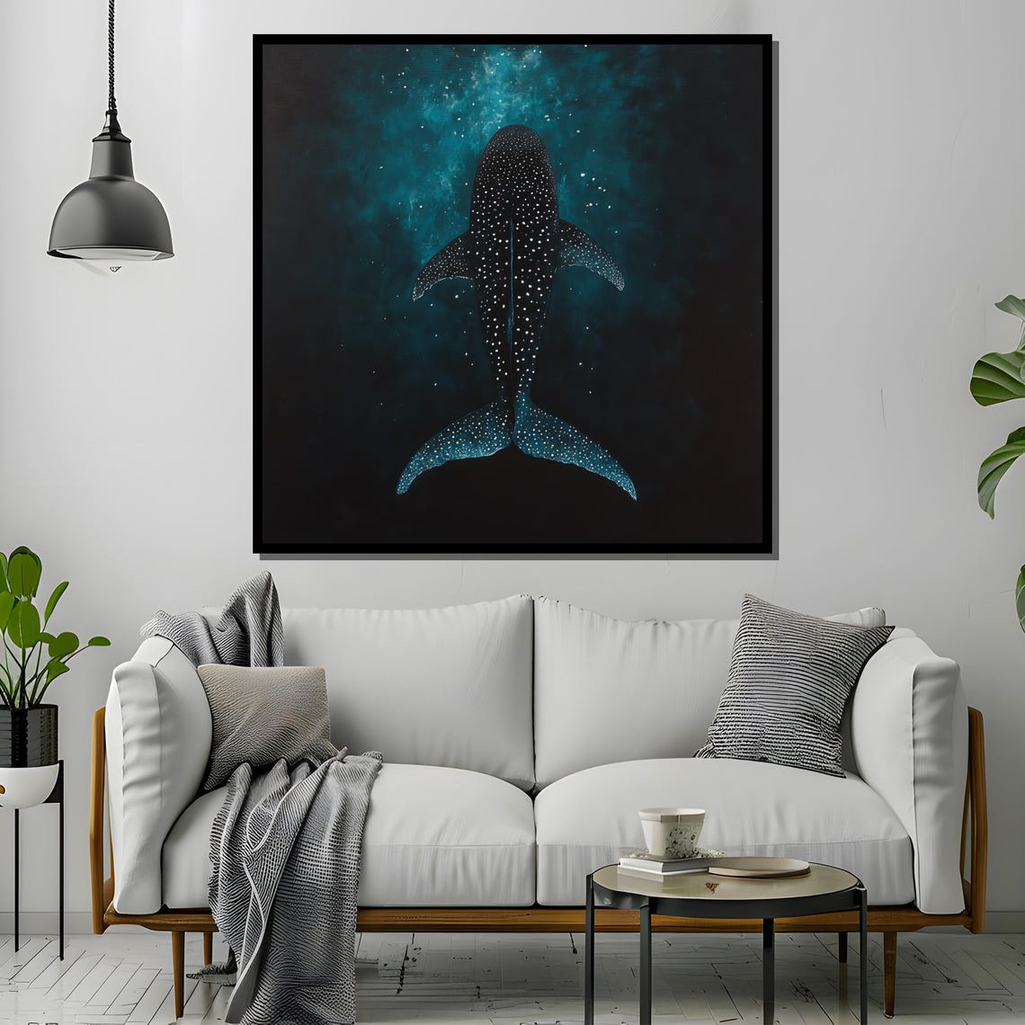 Abstract Whale Shark Deep Sea Art Print - Image 2