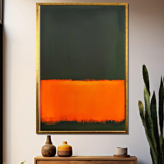 Mark Rothko Painting, Minimalist Abstract Art