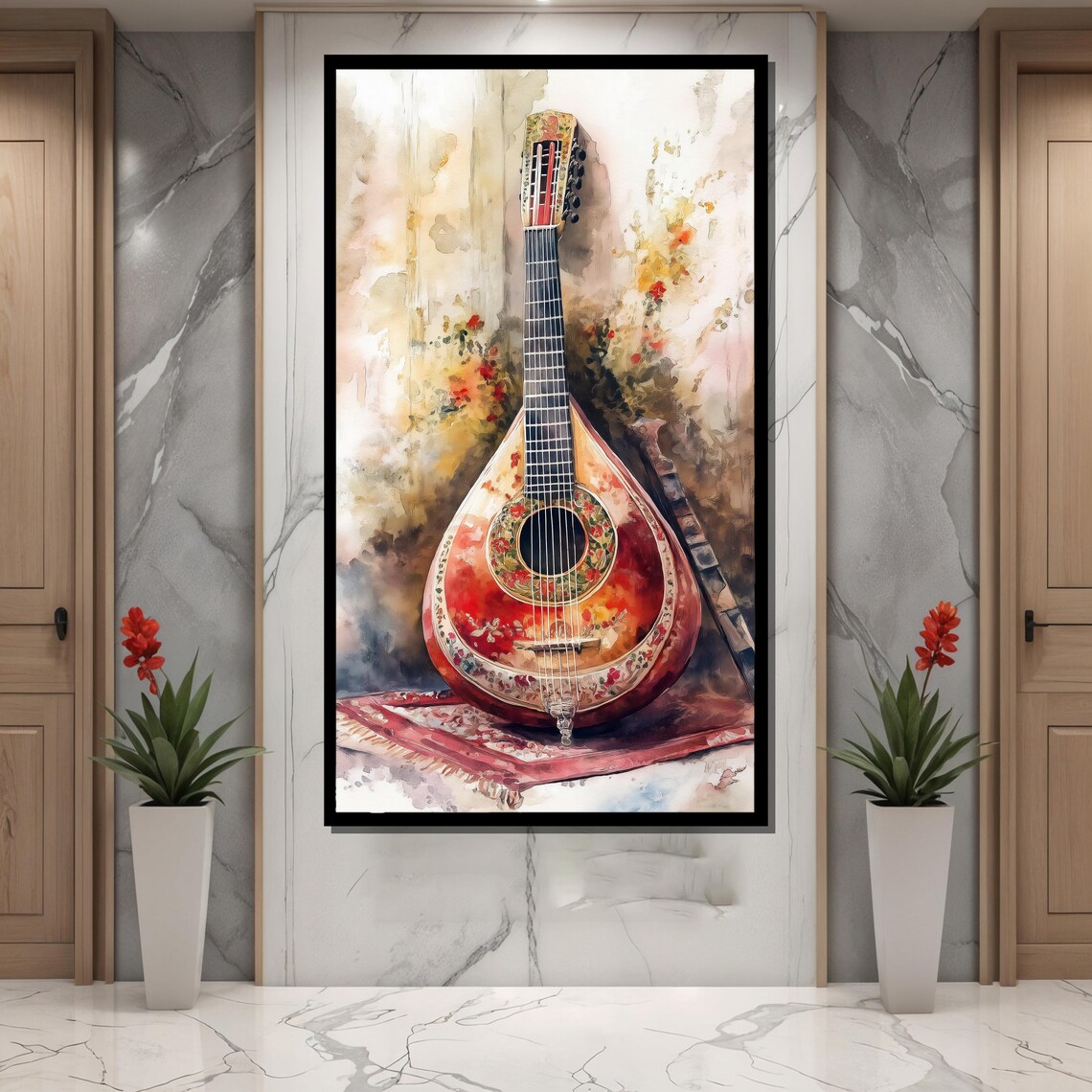 Watercolor Armenian - Contemporary Travel Poster - Image 2