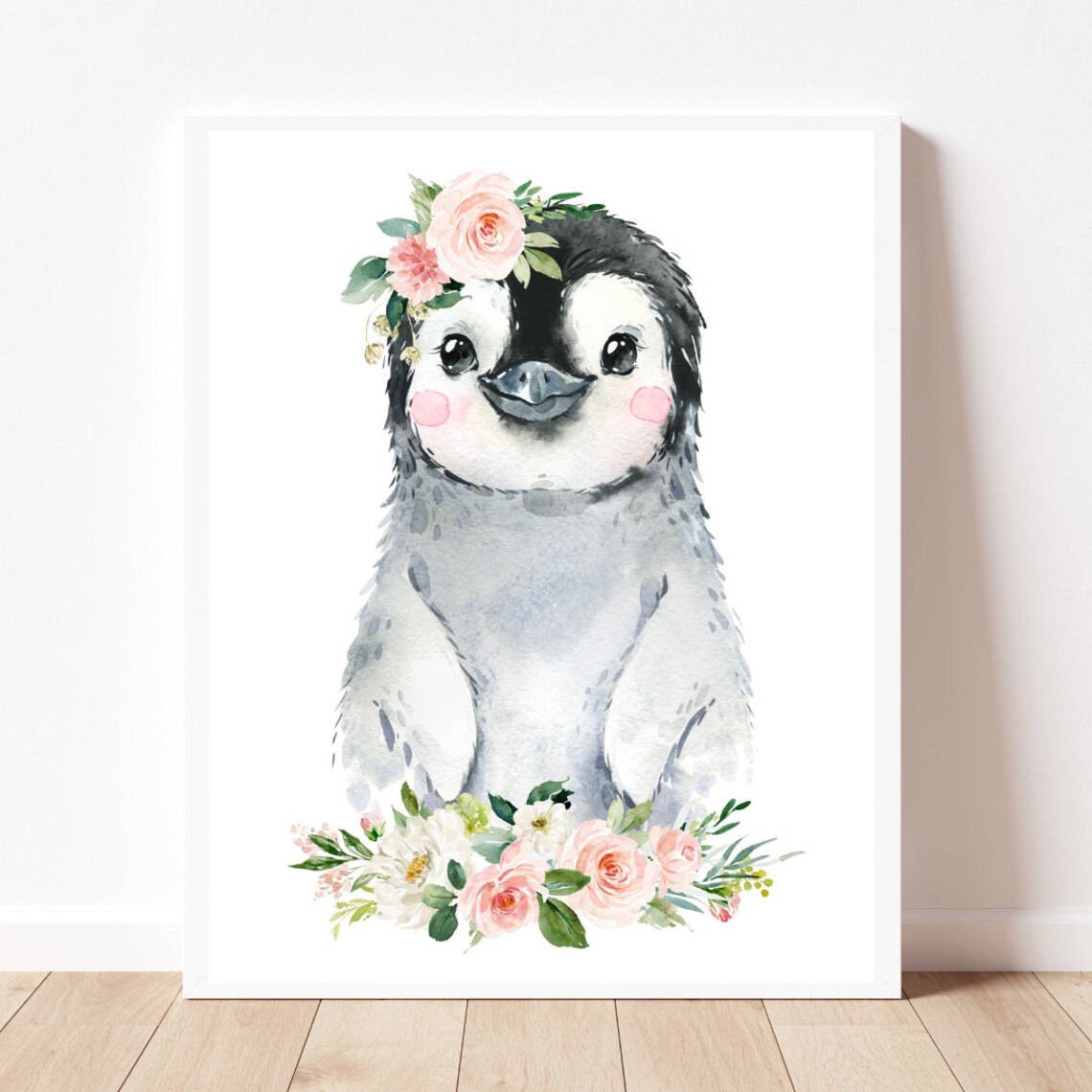 Baby Penguin Christmas Animal Print, Nursery Decor - Image 2