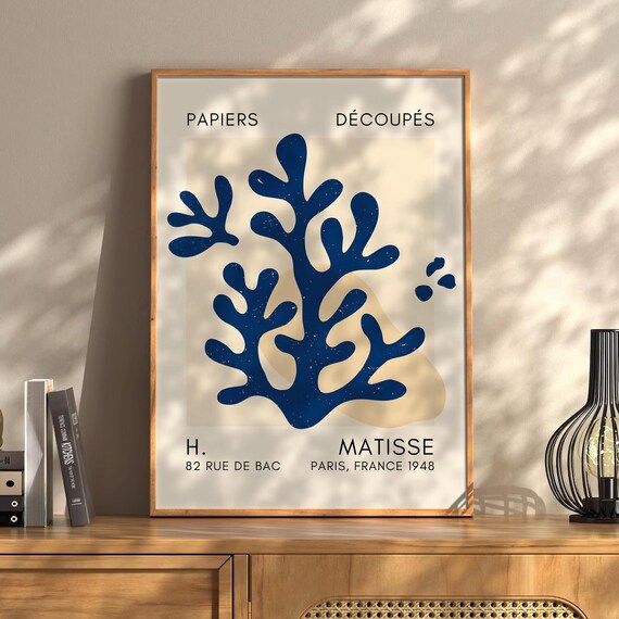 Henri Matisse Abstract Boho Style Exhibition Poster Eclectic Prints Gallery Wall Art Retro Trendy Instant