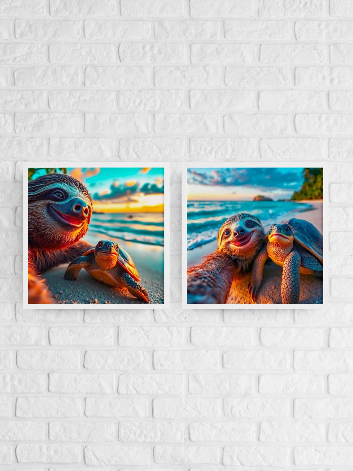 Sloth Funny Animal Poster, Nursery Wall Decoration - Image 2