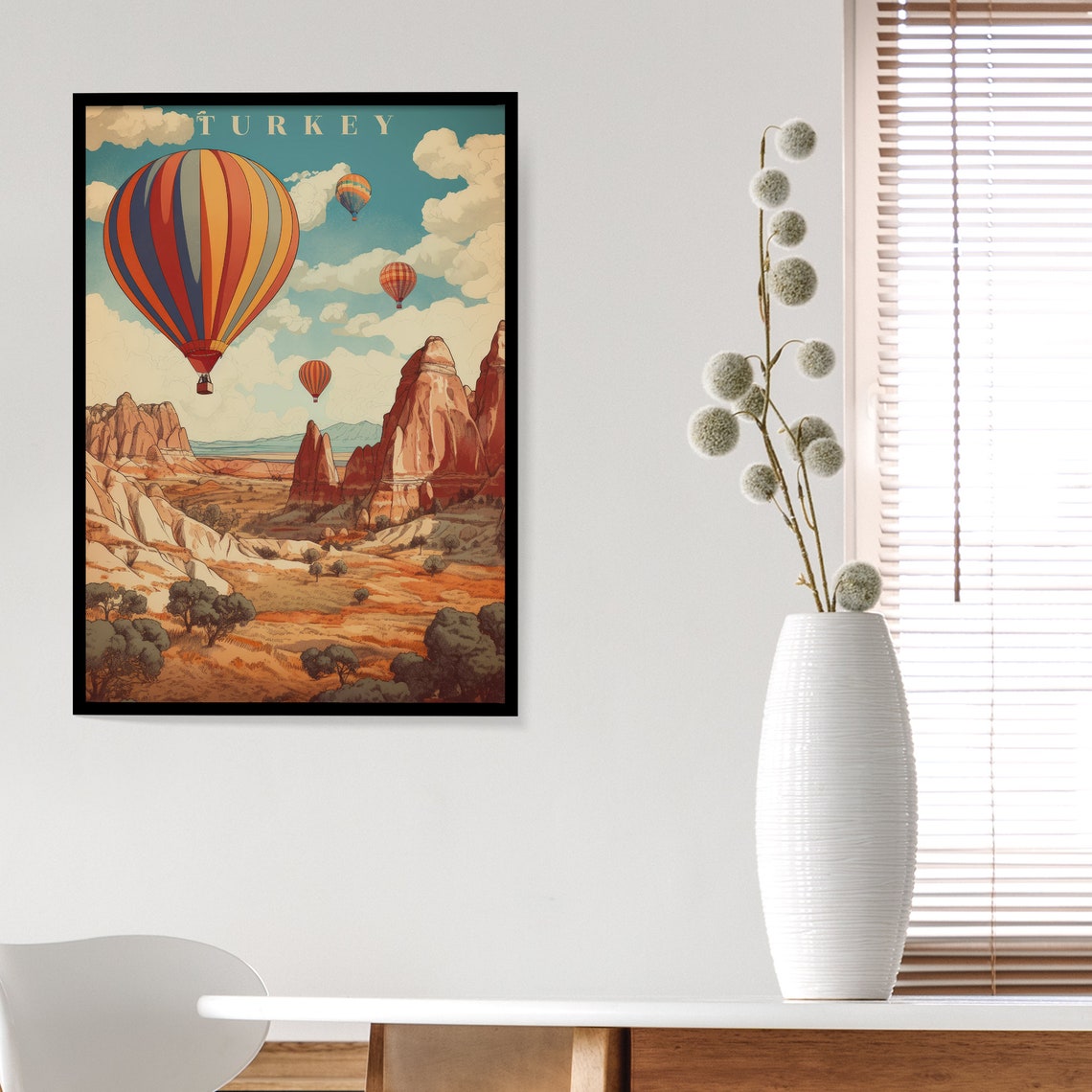 Turkey Poster Istanbul Travel Art Turkey Print Vintage Turkish Home Decor Turkey Travel Art Turkey Travel Poster Istanbul Poster - Image 5