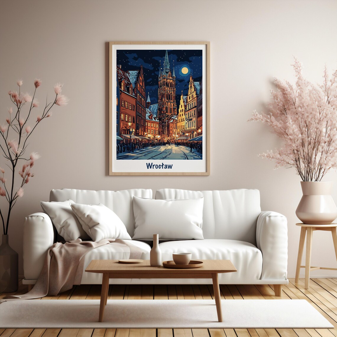 Wroclaw Poland Poster Travel Poland Wroclaw Polska Illustration Gift Polski Plakat European City Poster Wroclaw Print Poland Decor - Image 4