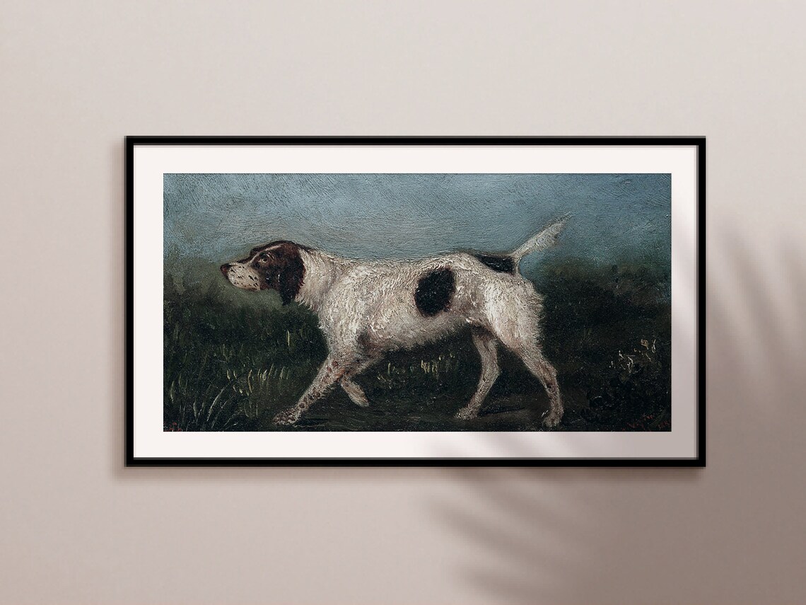 Vintage Dog Painting Art Print, Dog Decor - Image 2