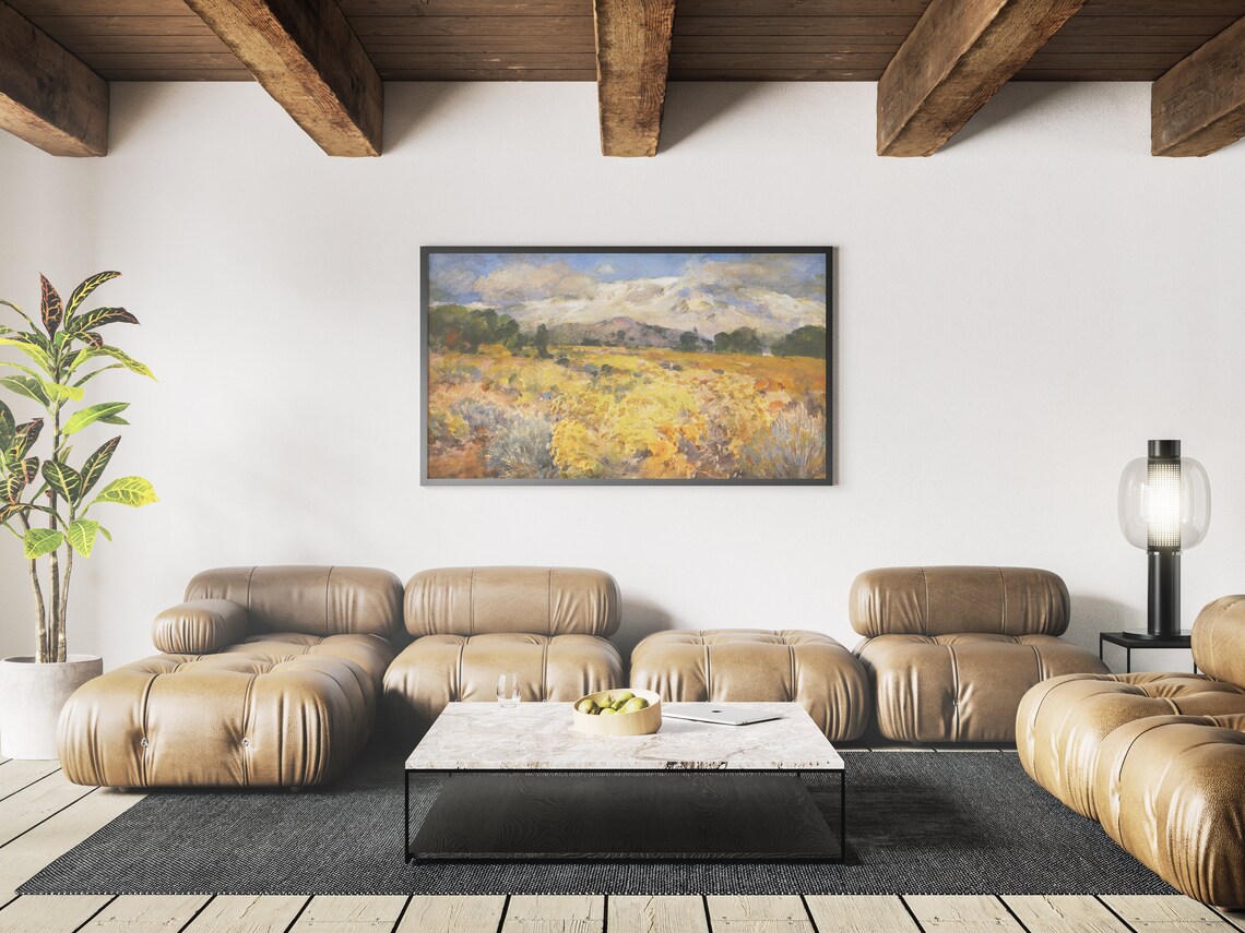 Longs Peak Watercolor Landscape Art Print - Image 4