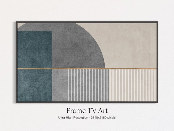 Frame Tv Art Abstract Painting Art For Frame Tv Geometric Oil Painting
