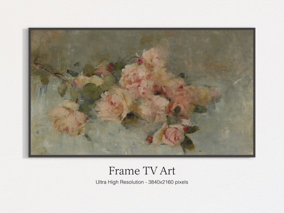 Roses Painting Vintage Floral Still Life Art Print