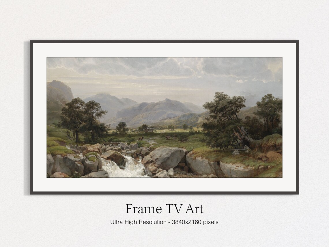 Vintage Landscape Painting, Instant Art Print - Image 5