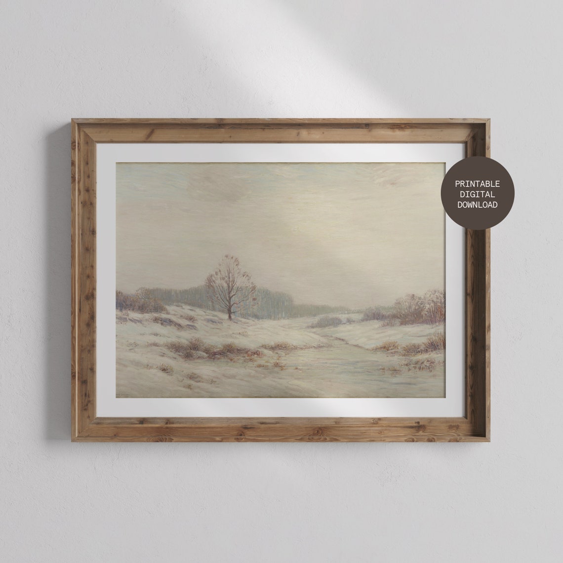Winter Landscape, Seasonal Poster Print - Image 3
