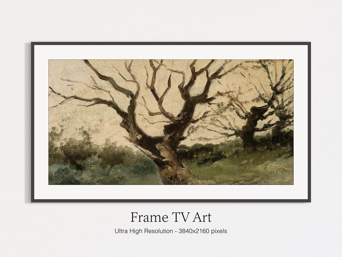 Autumn Tree Painting, Classic Oil Art - Image 4