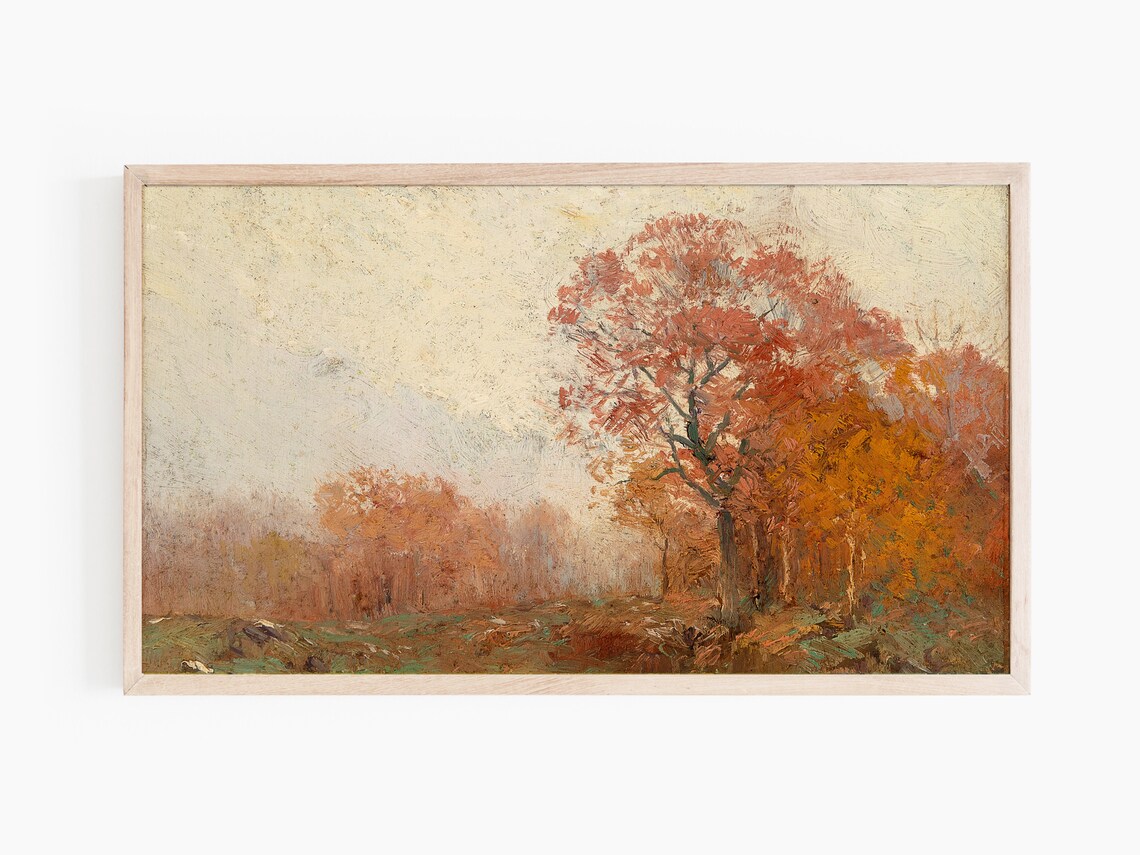 Autumn Trees Art Print for TV Frame Display - Image 2