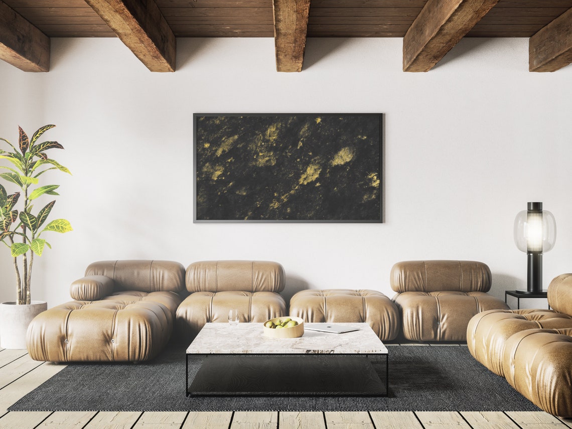 Gold Dust Abstract Modern Art Print - Image 4