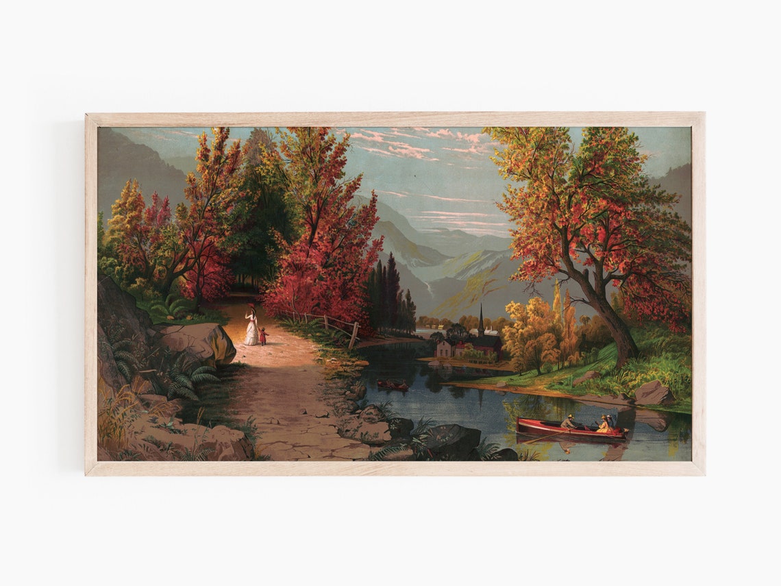 Autumn Fall Painting, Frame TV Art - Image 3