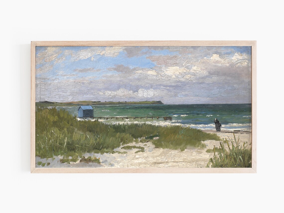 Coastal Rustic Vintage Landscape Art Print - Image 2