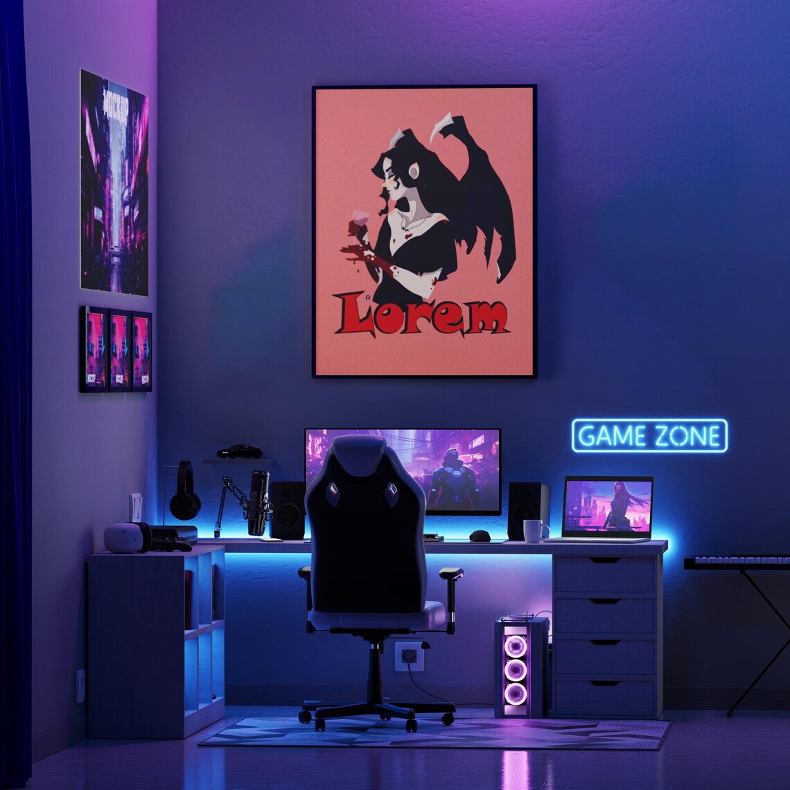 Game Room Gothic Decor, Horror Lover Gift