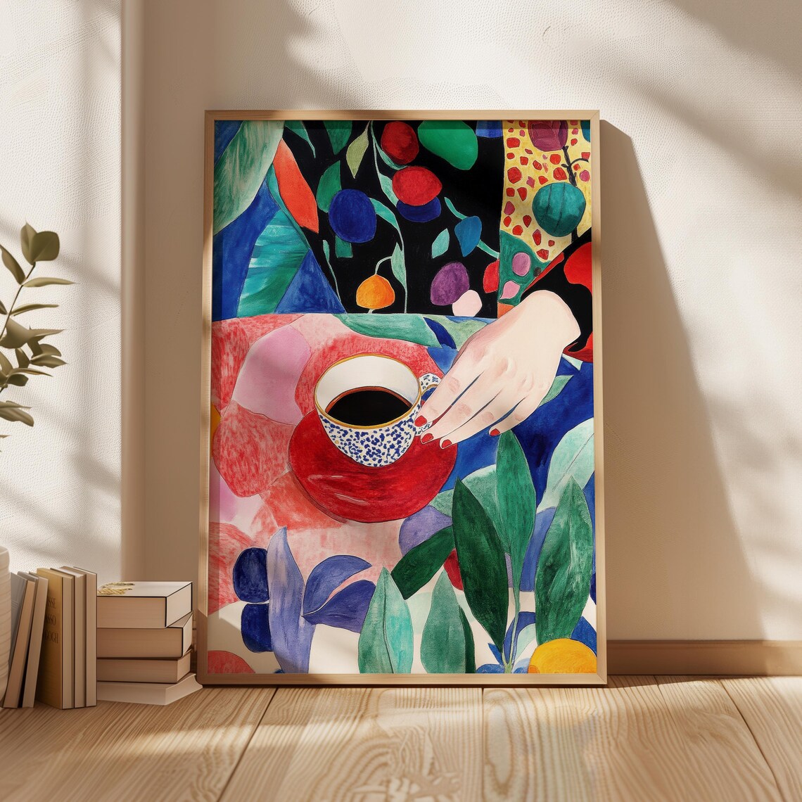 Coffee Moment Modern Kitchen Art Print, Still Life