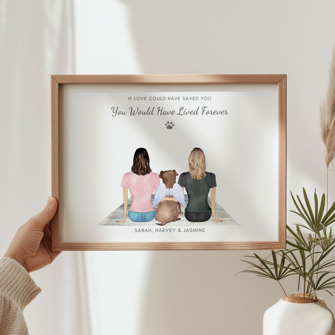 If Love Could Have Saved You Angel Dog Memorial Quote Poster