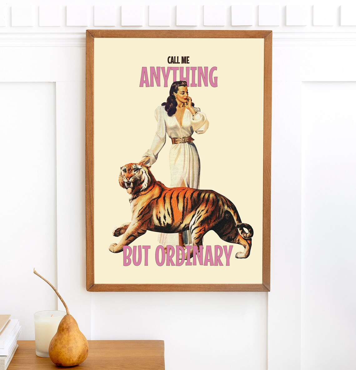 Anything But Ordinary 60s Collage Vintage Art Print - Image 3