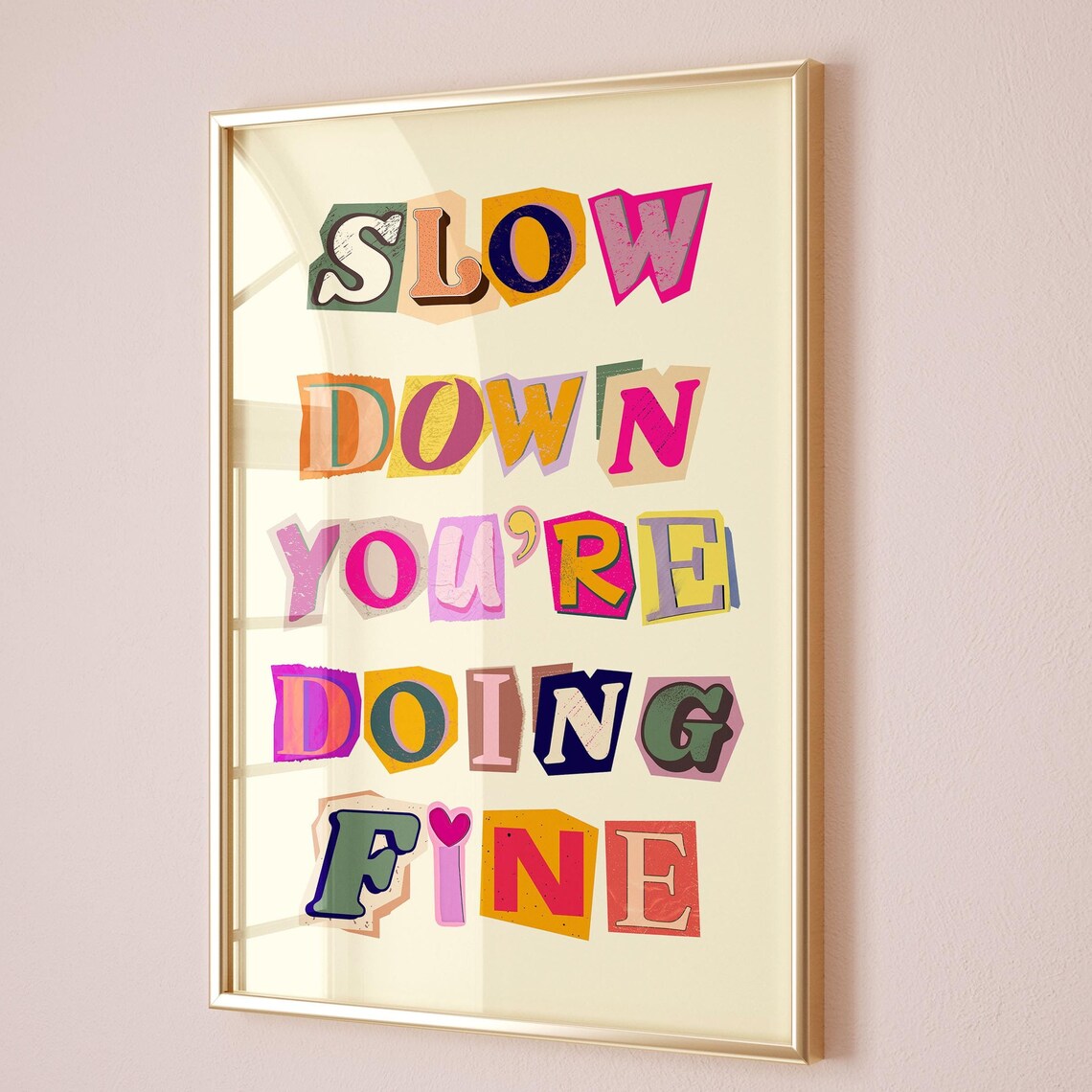 Slow Down You're Doing Fine Billy Joel Poster