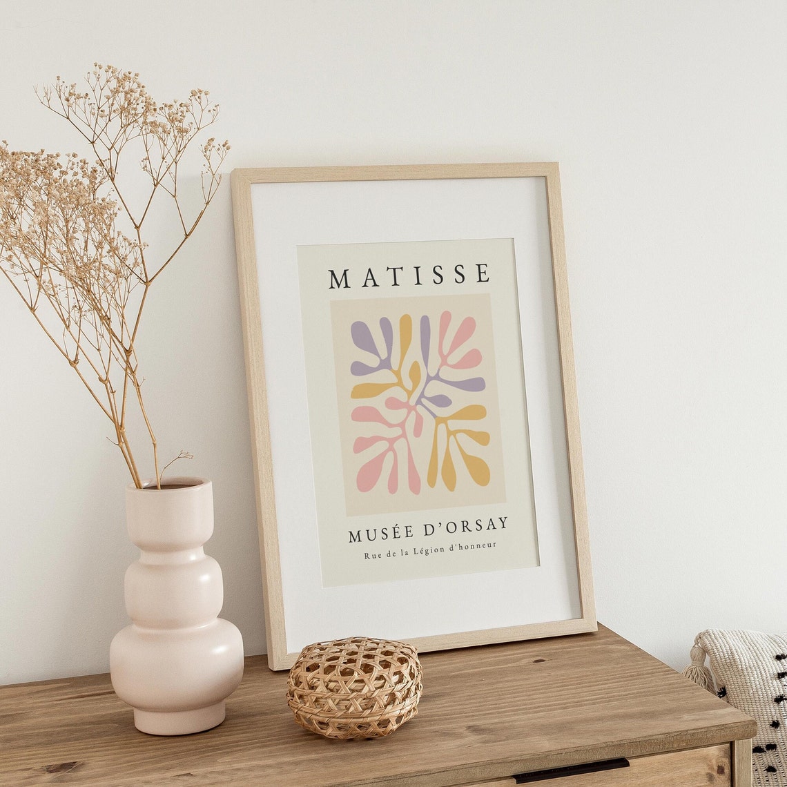 Matisse-Inspired Boho Pastel Wall Art Print - Image 4