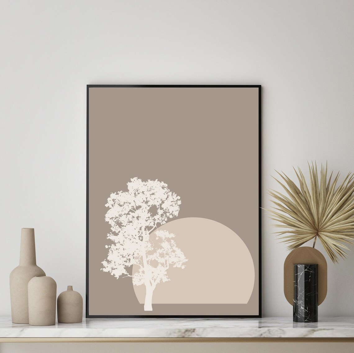 Tree Wall Art Print, Minimalist Neutral Decor - Image 4