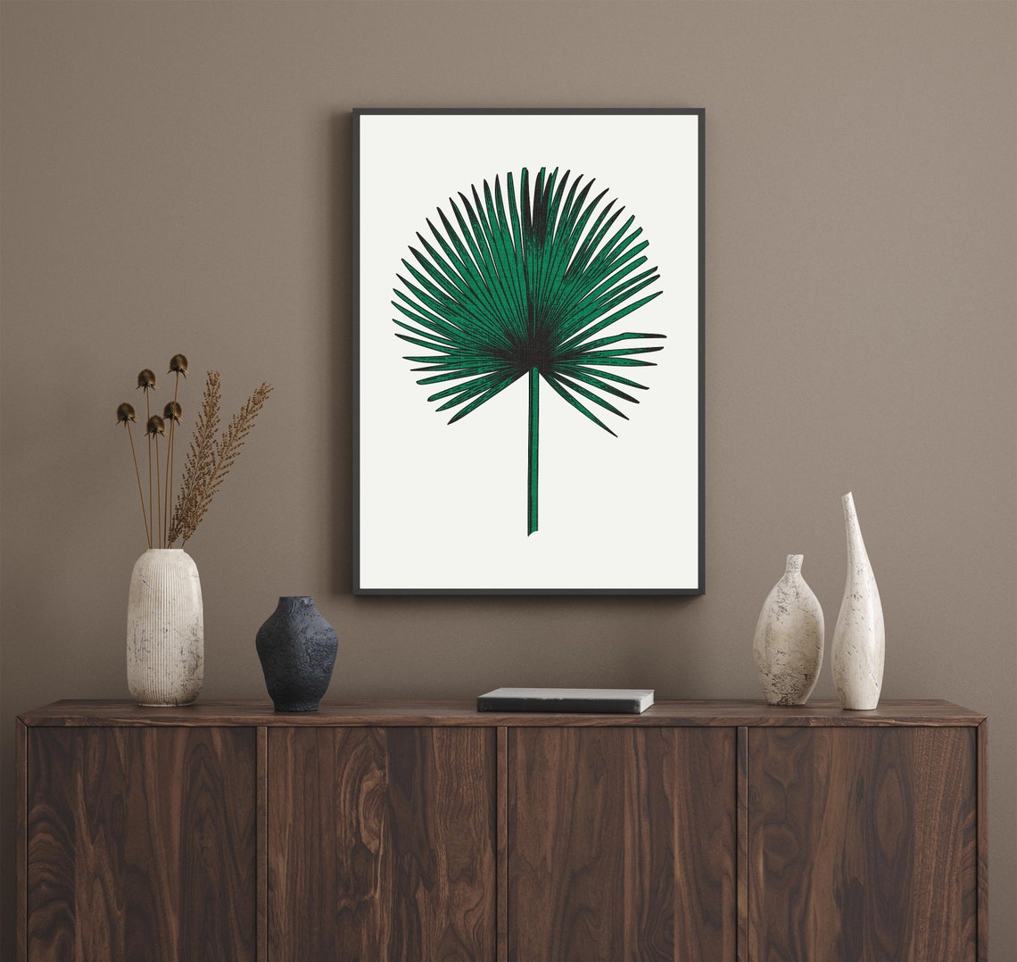 Botanical Print Green Wall Art Print - Image 2