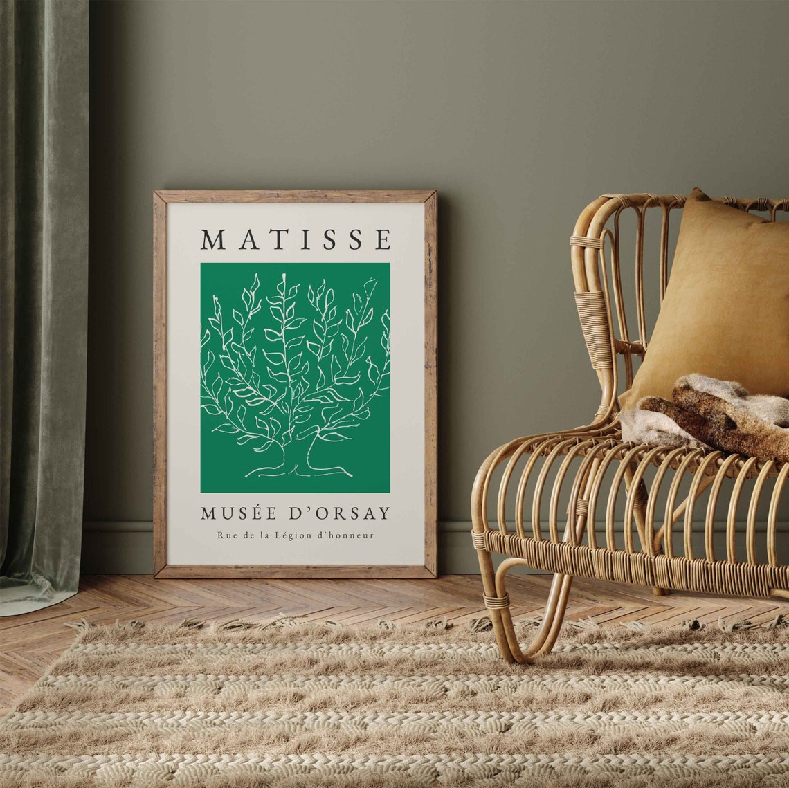 Henri Matisse Tree Print Wall Art Green Wall Art Tree Wall Art Print Matisse Print Tree Wall Art Green Print - Image 3