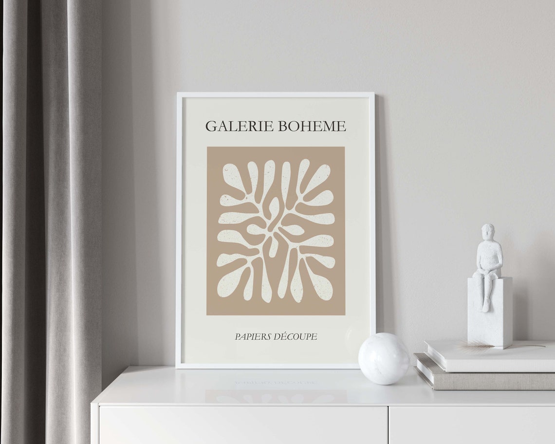 Matisse Print Neutral Print Boho Wall Art Henri Matisse Boho Henri Matisse Print Neutral Matisse Print Abstract - Image 4