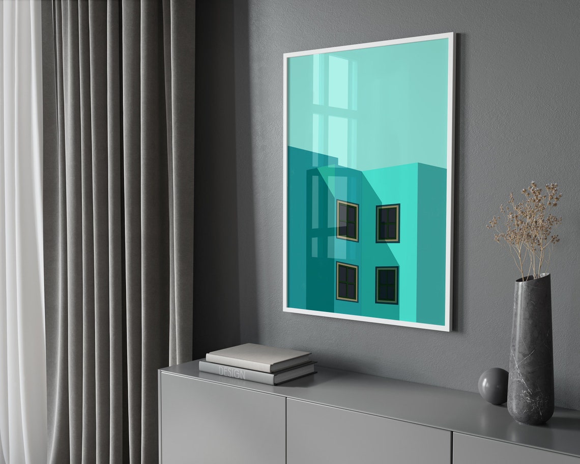 Wall Art Architecture Poster House Print Art Instant Architecture Wall Art Print Modern Print - Image 4