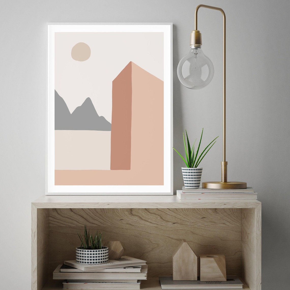 Neutral Print Boho Print Wall Art Print Beige Print Boho Wall Art Beige Wall Art Boho Neutral Wall Art Minimalist Print - Image 3