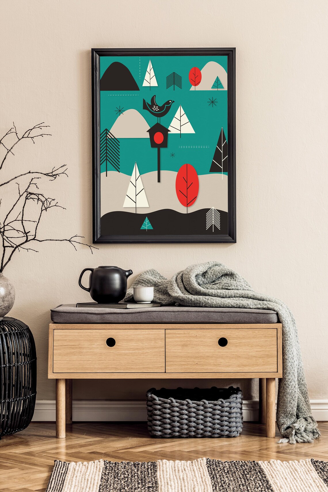 Scandi Minimalist Art Print, Nordic Wall Decor - Image 3