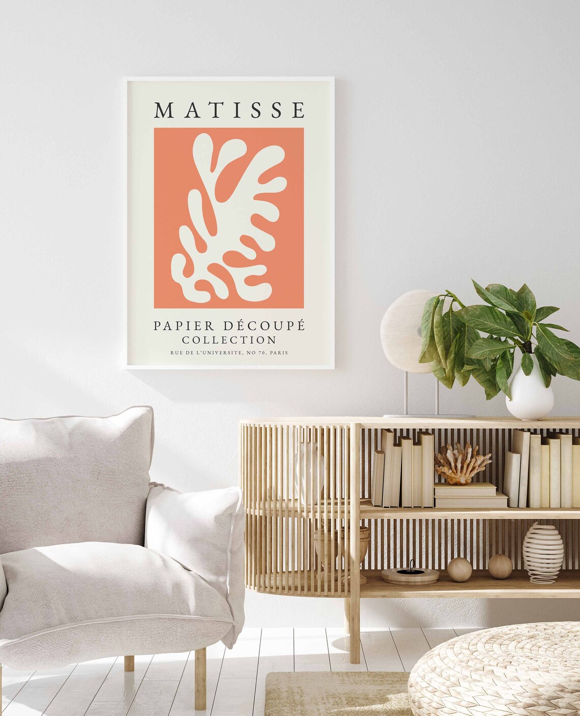 Matisse Print Boho Wall Art Orange Henri Matisse Orange Wall Art Prints Boho Print Wall Art Print Instant Matisse - Image 3
