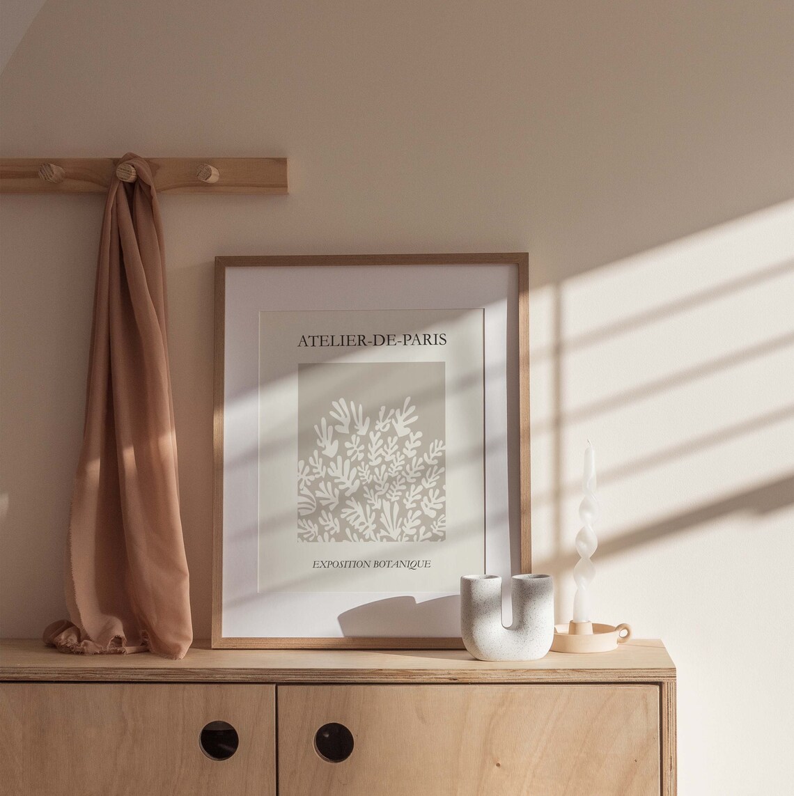 Henri Matisse Style Atelier de Paris Botanical Leaf Cutout Poster - Image 3