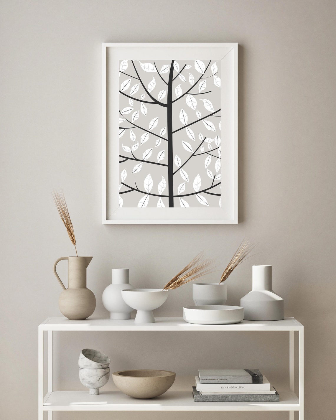 Tree Wall Art Print, Scandinavian Minimalist - Image 4