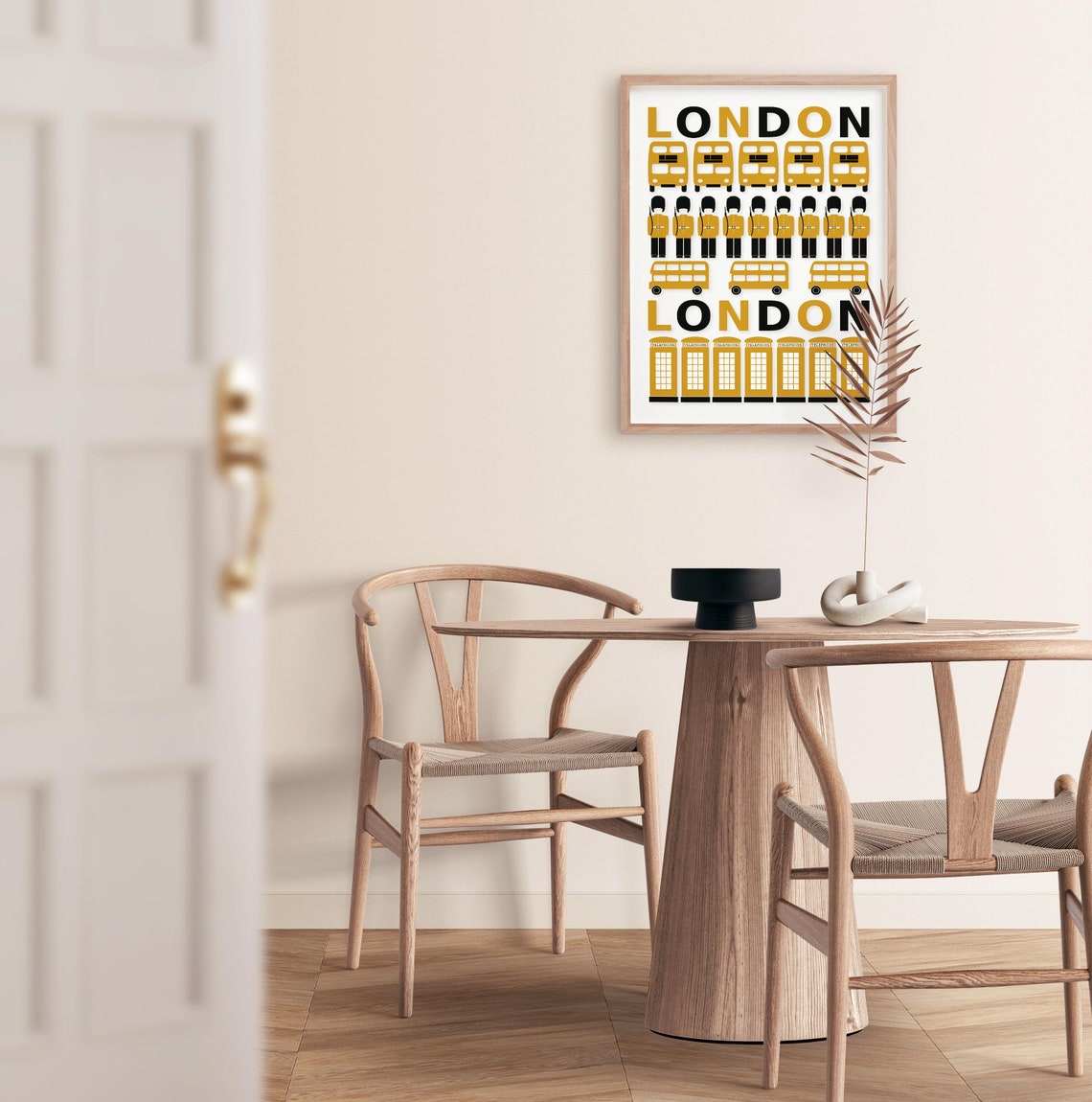 Yellow Print London London Wall Art Travel Print London Print Wall Art Print London Prints London Poster Yellow - Image 2