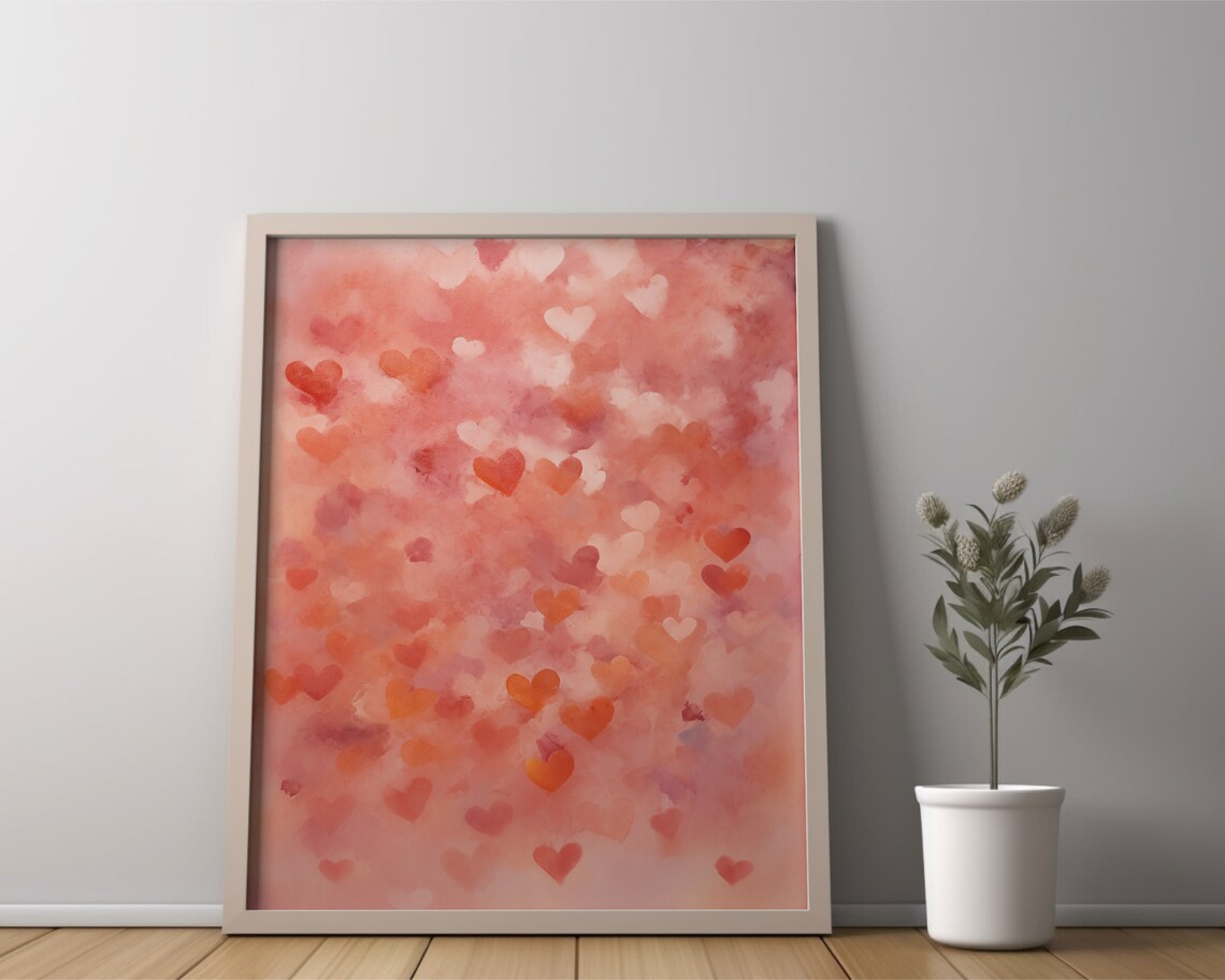 Heart Romantic Home Decor, Valentine Art Print - Image 2