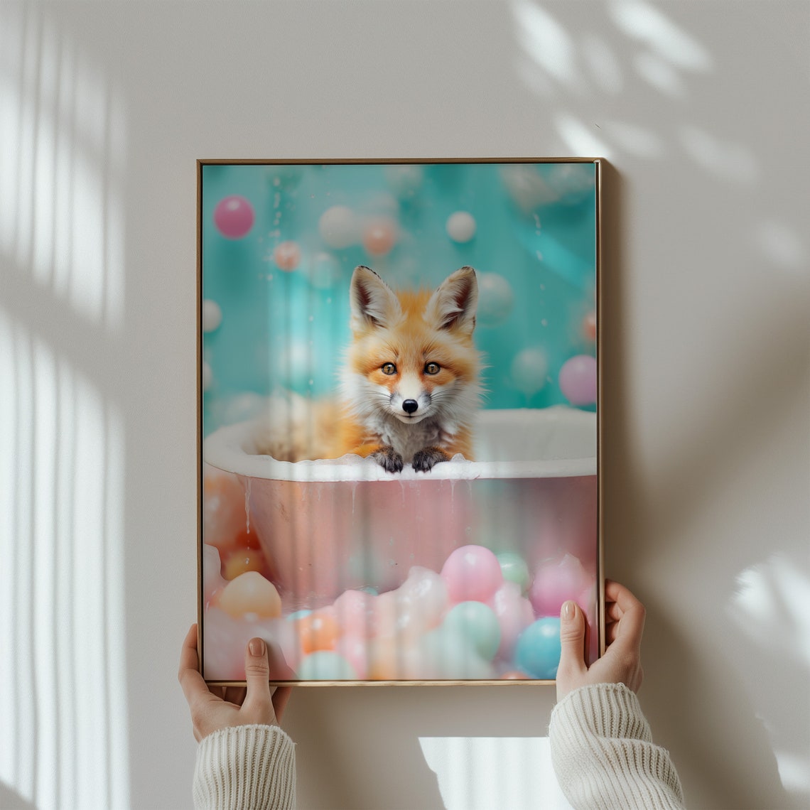 Fox Fox Print Fox Bathroom Decor Fox Gift Pop Art Fox Wall Art Pop Art Gift Animal Pop Art Poster Retro Pop Art Fox Fox