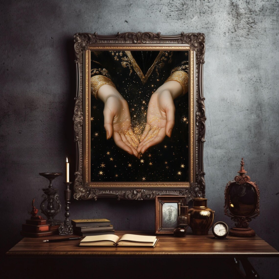 Stardust Romantic Academia Whimsigoth Art Print - Image 3