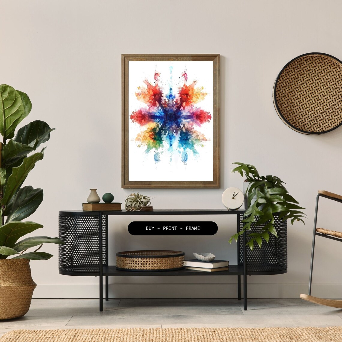 Watercolor Explosion Abstract Wall Decor - Image 2