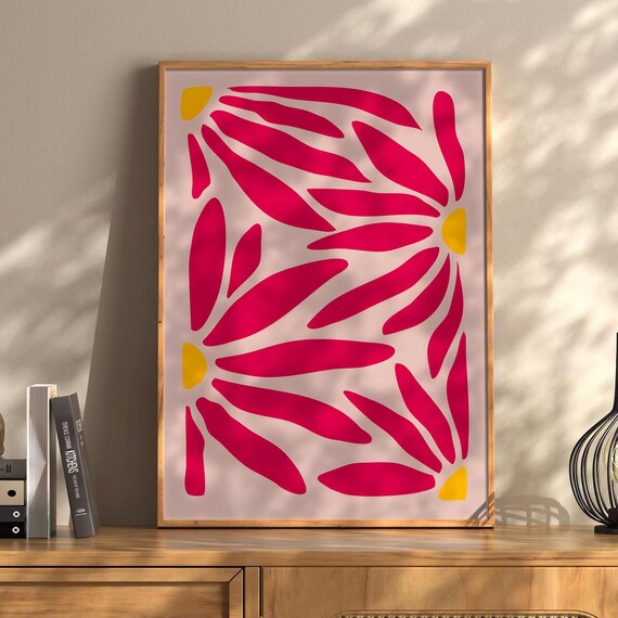 Henri Matisse Flower Boho Style Exhibition Poster Eclectic Prints Gallery Wall Art Retro Trendy Instant