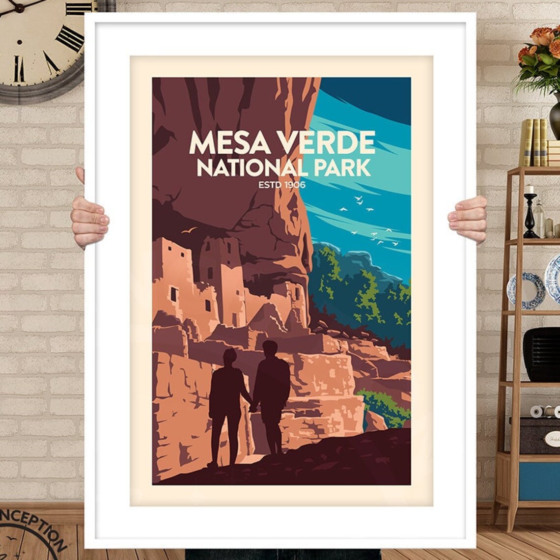 Mesa Verde National Park Travel Poster, Wall Decor