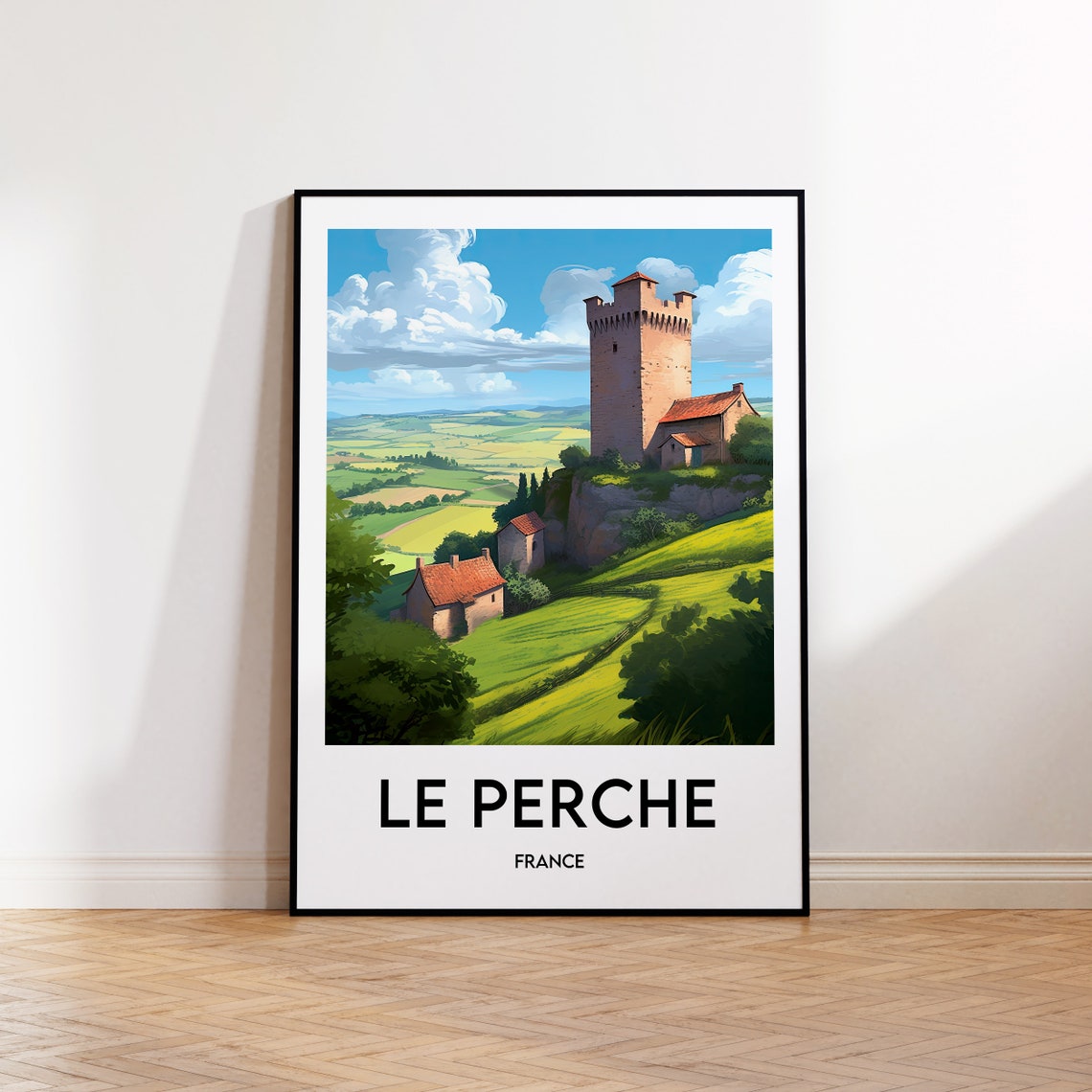 Le Perche Vintage Travel Poster